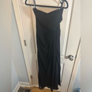 Bill Levkoff vintage Strapless Black Gown size 2 EUC